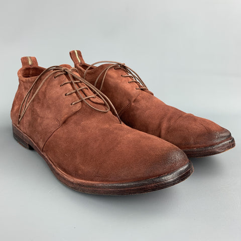 SARTORI GOLD Taille 11 Brique Antique Lace Up Boots