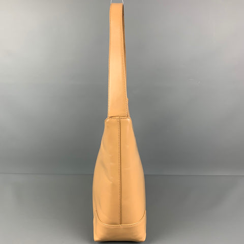 LAMBERTSON TRUEX Beige Leather Shoulder Bag Handbag