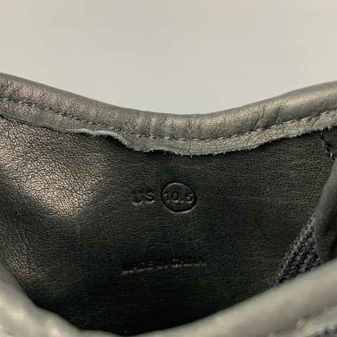 VISVIM Talla 10.5 Zapatillas altas Lanier de material mixto negro