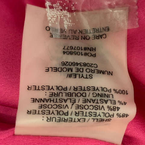 ALICE + OLIVIA Size 8 Pink Polyester Blend Solid Shift Skirt