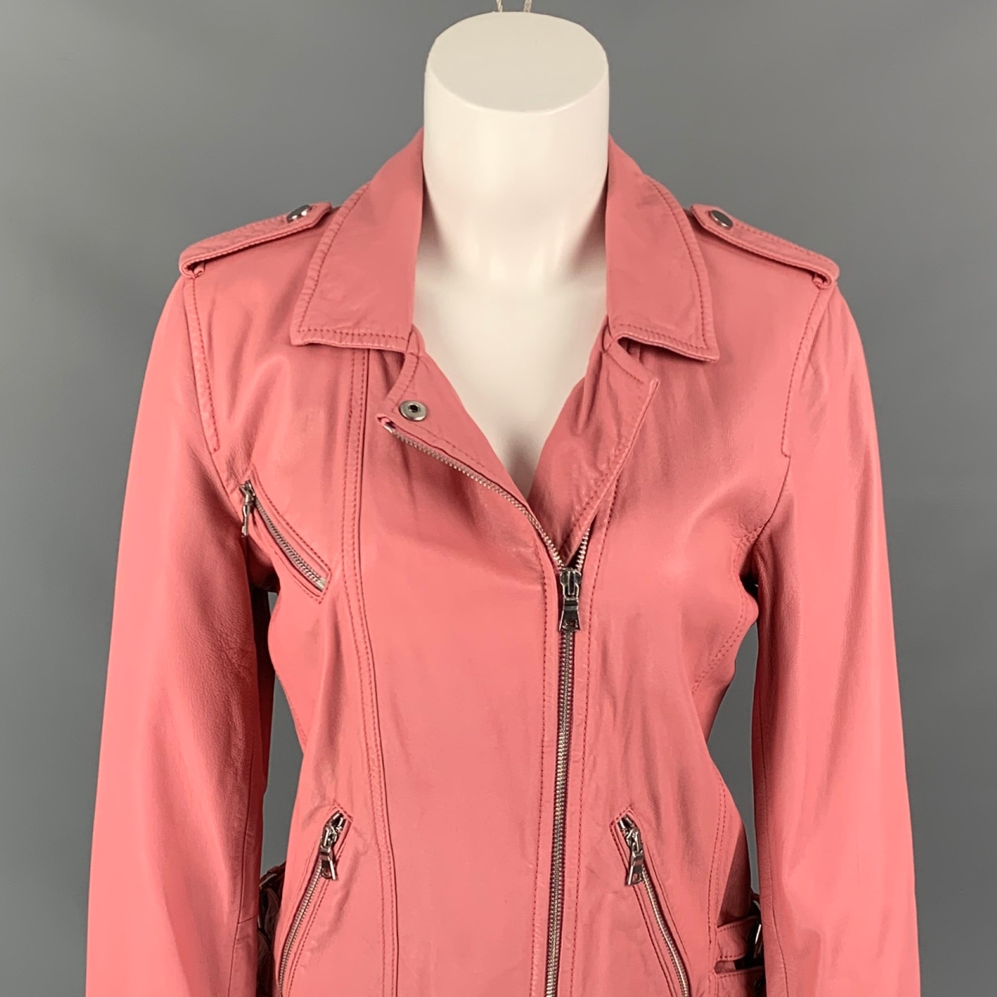 Rebecca taylor store leather moto jacket