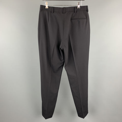 PS by PAUL SMITH Taille 32 Pantalon habillé en laine marine à devant plat