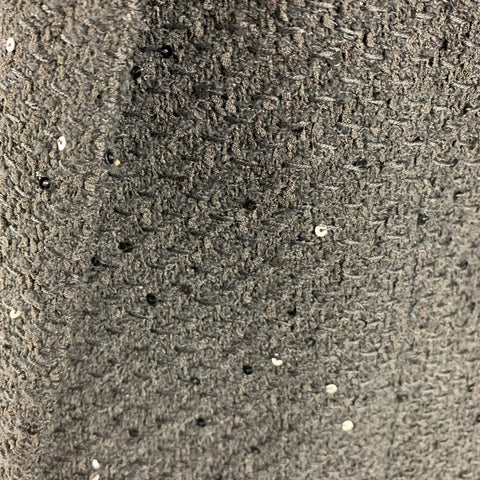 SAINT LAURENT Blazer à sequins en mélange de polyamide noir taille 2
