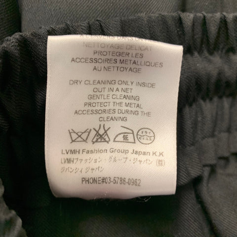 GIVENCHY Size 30 Black Wool Elastic Waistband Casual Pants