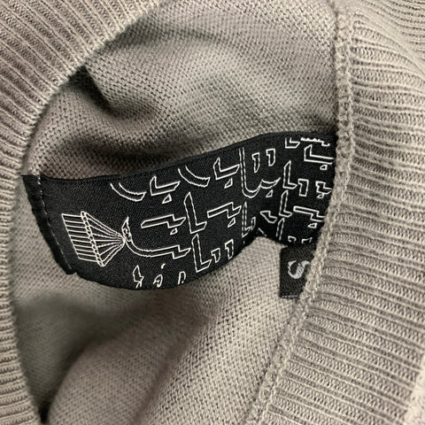 THE BROOKLYN CIRCUS Size S Gray Graphic Cotton Pullover
