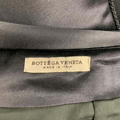 BOTTEGA VENETA Size 4 Black Cotton Silk Pencil Skirt