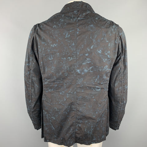 ENGINEERED GARMENTS Size 42 Navy Marbled Cotton Notch Lapel Sport Coat