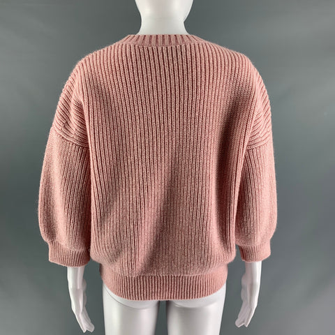 3.1 PHILLIP LIM Size M Pink Wool  Polyester Crew-Neck Sweater