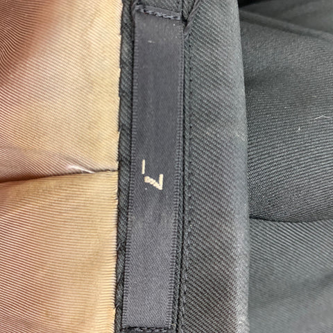 JULIUS_7 Size 38 Black Silk Notch Lapel Sport Coat