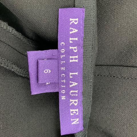 RALPH LAUREN Collection Size 6 Black Wool Dress Pants