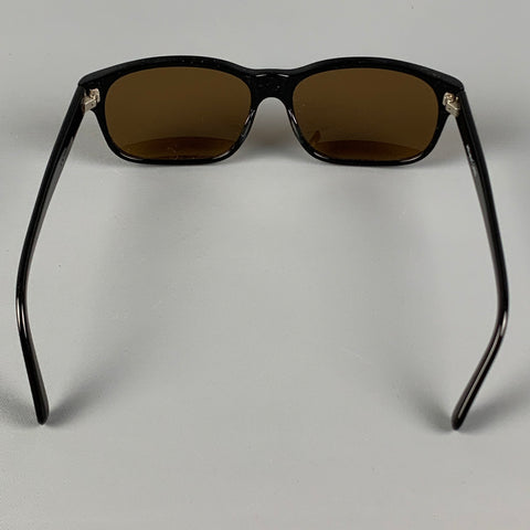HELMUT LANG Lunettes de soleil teintées en acétate noir