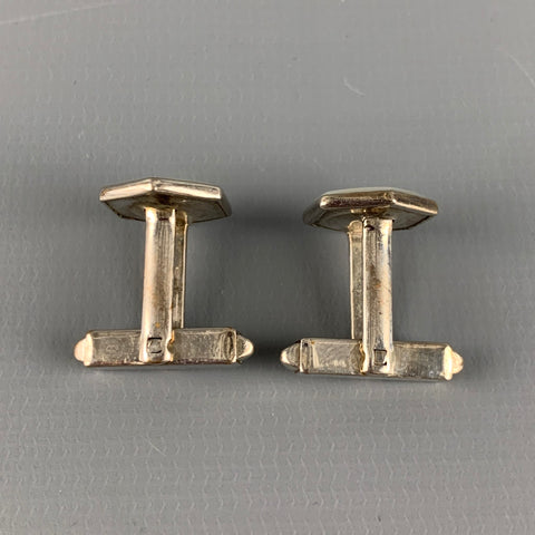 Boutons de manchette VINTAGE en argent et nacre