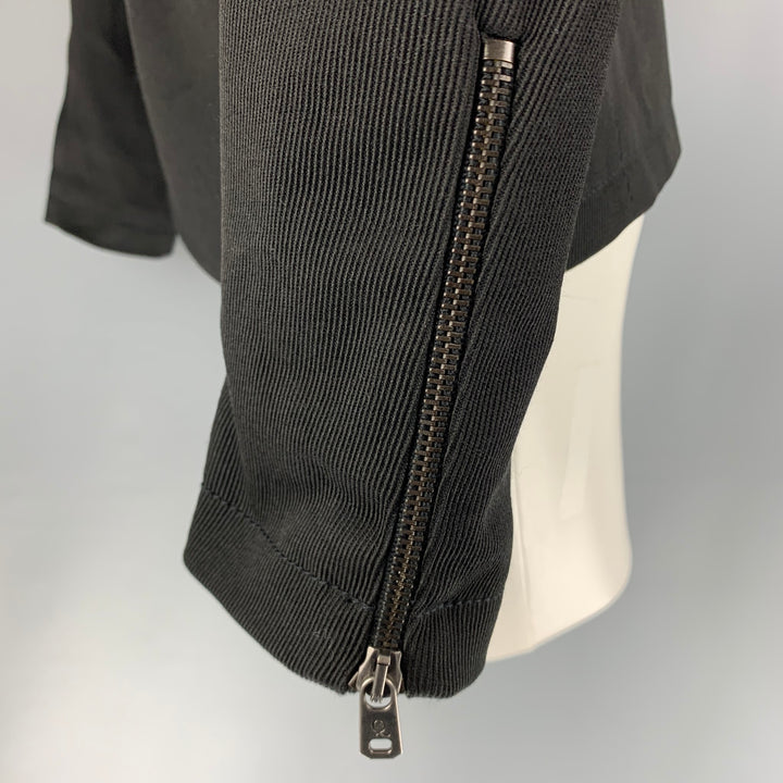 MCQ by ALEXANDER MCQUEEN Chest Size 40 Black Mixed Materials Jacket