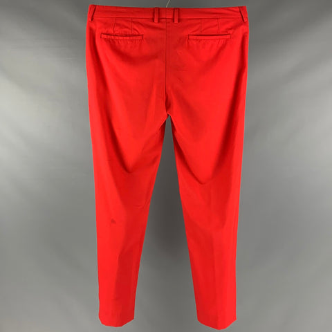 PAUL SMITH Size 36 Red Flat Front Dress Pants