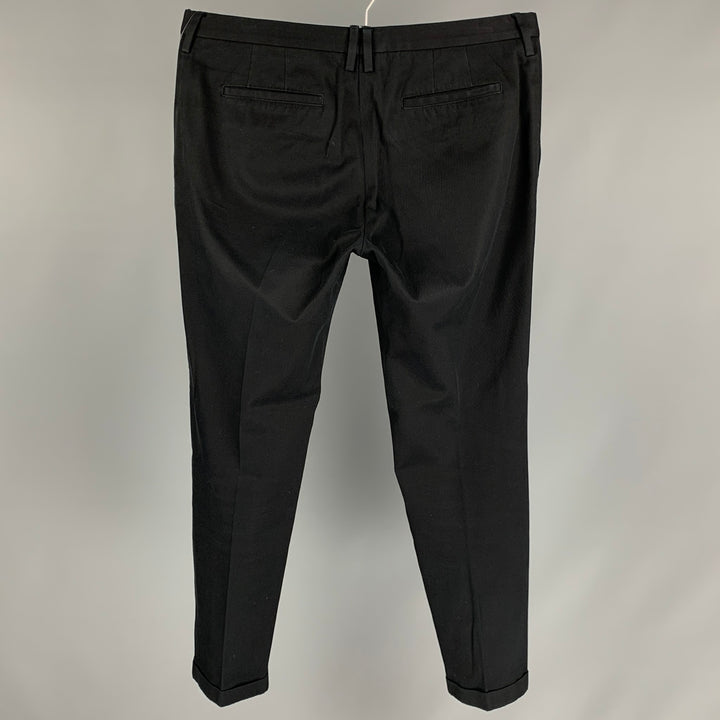 PAUL SMITH Size 36 Black Cotton Chino Casual Pants