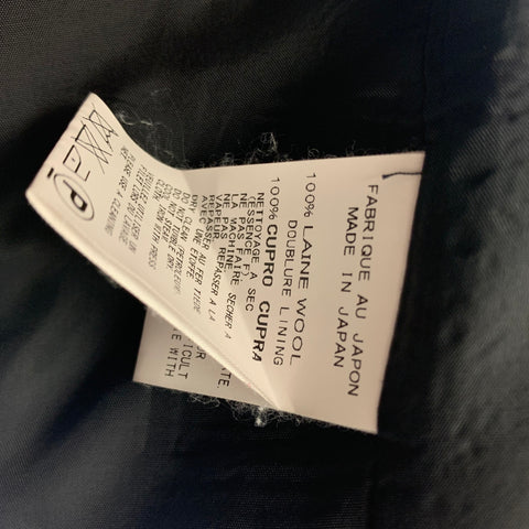 YOHJI YAMAMOTO Size 38 Size S Black Wool Snaps Jacket