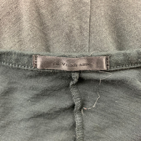 THE VIRIDI-ANNE Size S Grey Ombre Cotton Asymmetrical Cardigan
