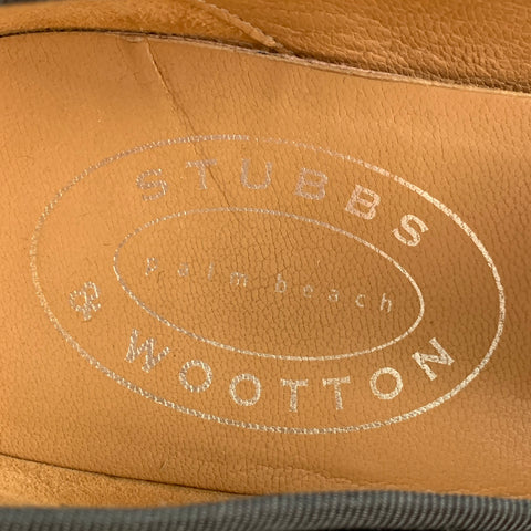 STUBBS & WOOTTON Size 10.5 Black Velvet Loafers