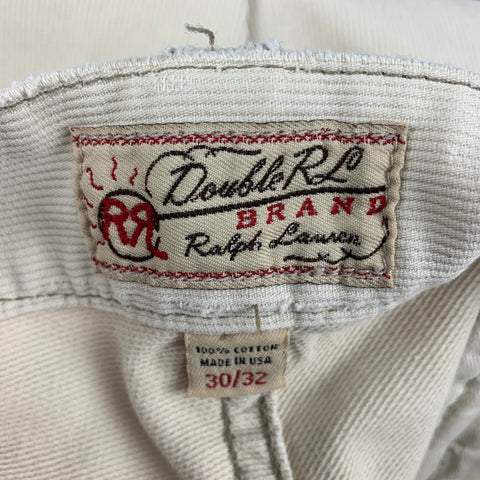RRL by RALPH LAUREN Size 30 Beige Cotton Jean Cut Casual Pants