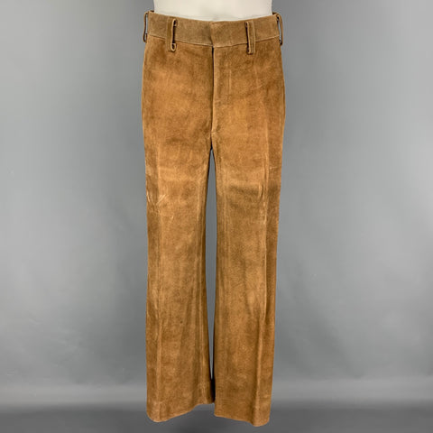 Vintage SHARON Size 38 Tan Suede Western 2 Piece Suit