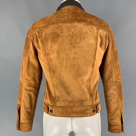 LEVI'S Size M Tan Suede Trucker Jacket
