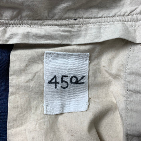 45rpm Size 34 Navy Linen Zip Fly Drop-Crotch Casual Pants
