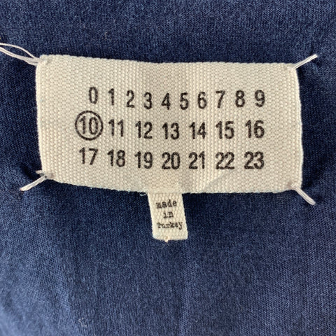 MAISON MARTIN MARGIELA Size M Navy Cotton Short Sleeve T-shirt