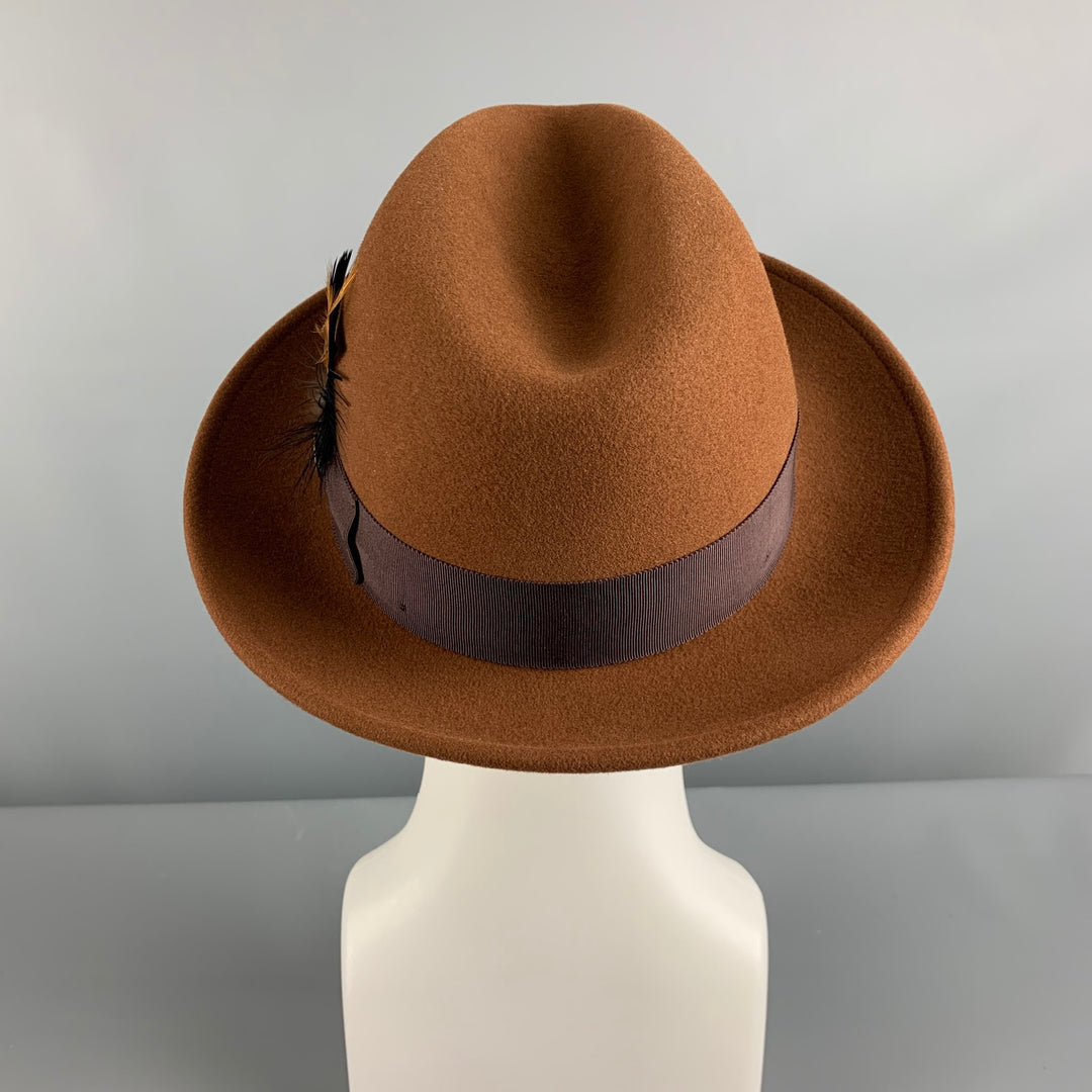 GOORIN BROTHERS Size L Tan Solid Wool Hats