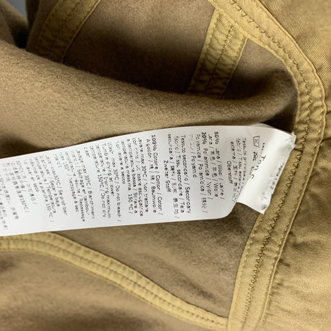 TEN C Size L Khaki Wool Polyamide Hood