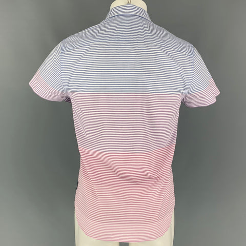 SCOTCH AND SODA Size S Multi-Color Stripe Button Down Short Sleeve Shirt