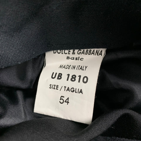 DOLCE & GABBANA Size 36 Black Wool Blend Zip Fly Dress Pants