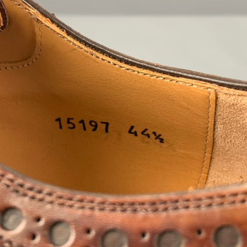 PAUL STUART Size 11.5 Brown Antique Leather Double Monk Strap Loafers