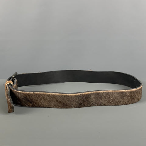Leather Belt Size 36 Brown Textured Leather Belt