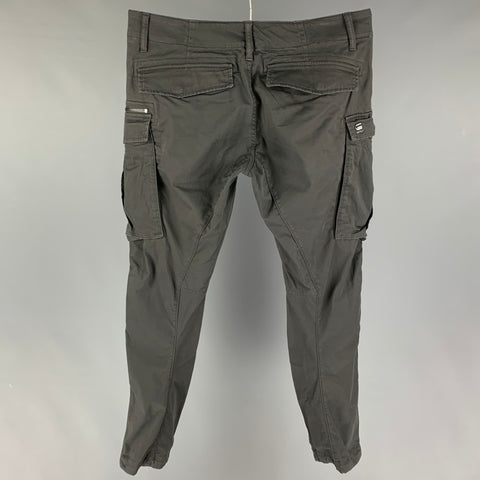 G-STAR Size 33 Gray Cotton Cargo Casual Pants