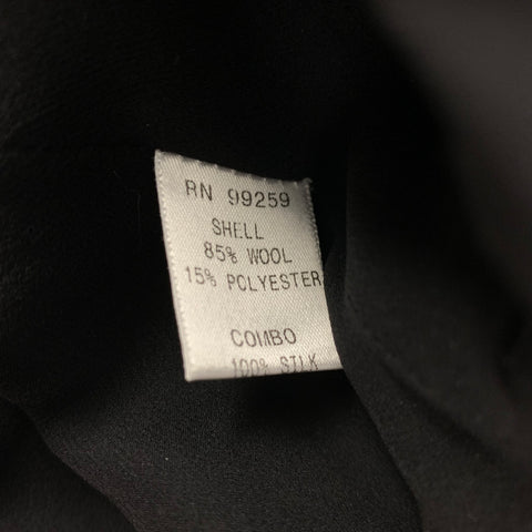 VERA WANG Vestido sin mangas de poliéster de lana azul marino talla 4
