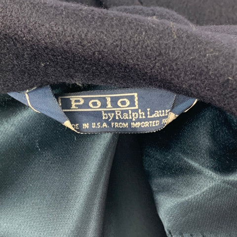 POLO by RALPH LAUREN Size L Navy Peak Lapel Double Breasted Coat