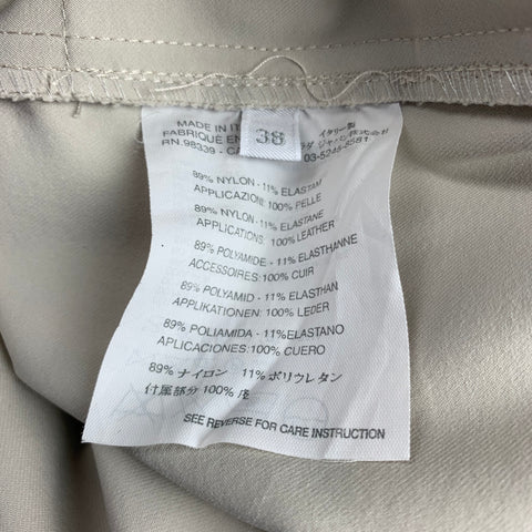 PRADA Talla 2 Pantalones casuales de nailon elástico beige