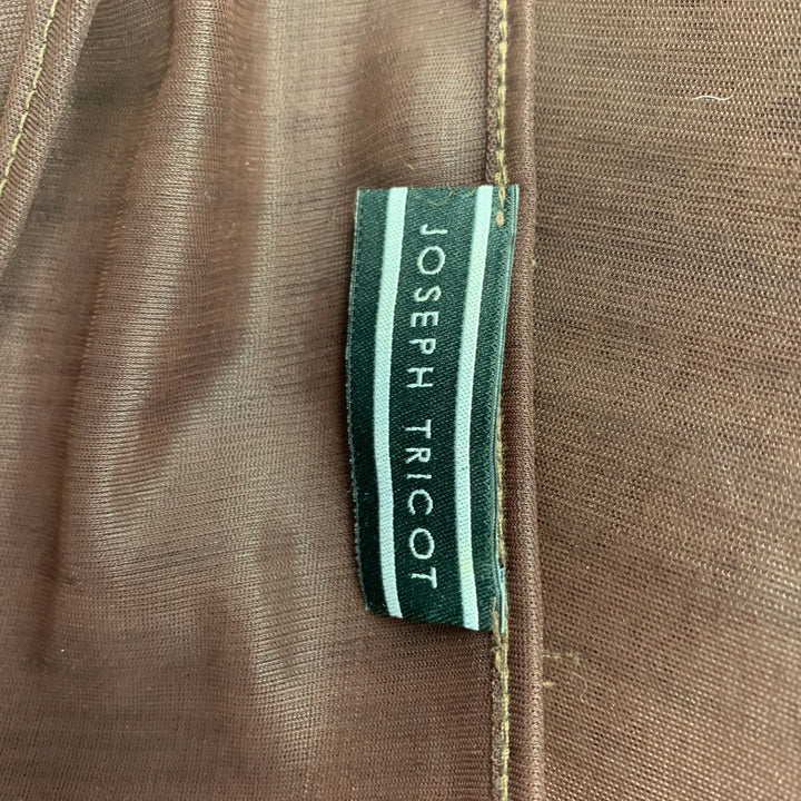 JOSEPH Taille L Marron Or Polyamide Voir à travers le pull