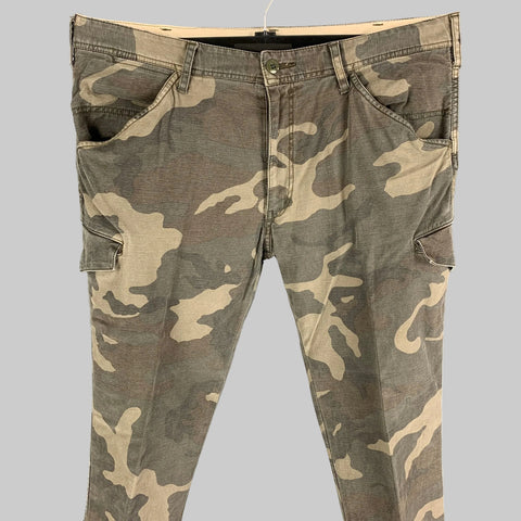 UNITED ARROWS Size 36 Olive Taupe Camo Cotton Polyurethane Cargo Casual Pants