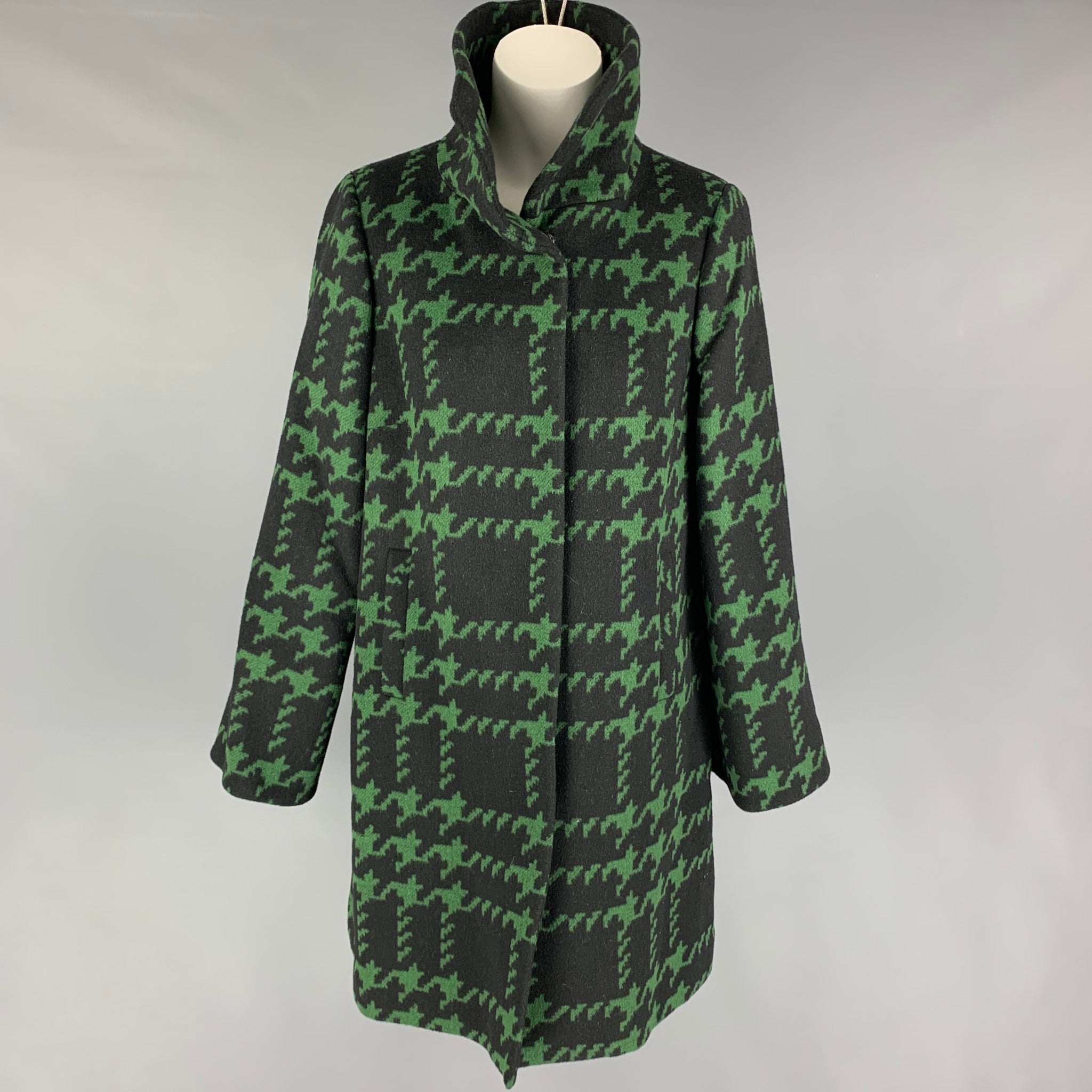 Trina turk 2024 plaid coat