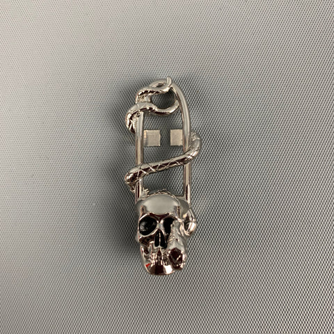 ALEXANDER MCQUEEN Silver Skull Snake Sneaker Charm