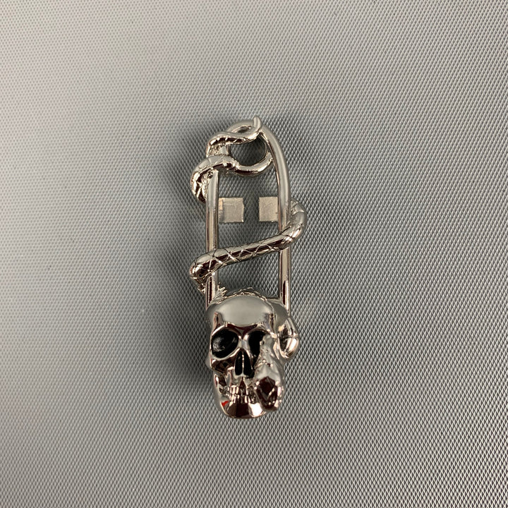 ALEXANDER MCQUEEN Silver Skull Snake Sneaker Charm