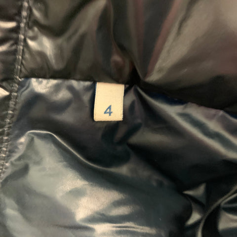 MONCLER Size L Navy Quilted Nylon Zip Up Vest