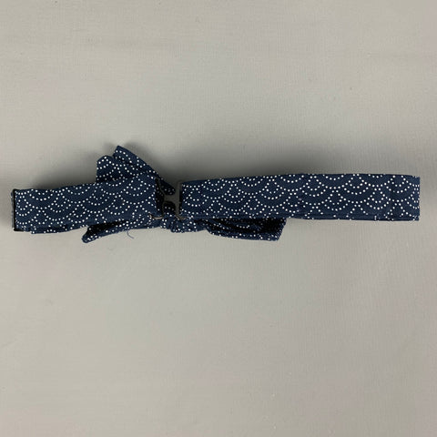 BLADE+BLUE Navy White Dots Cotton Bow Tie