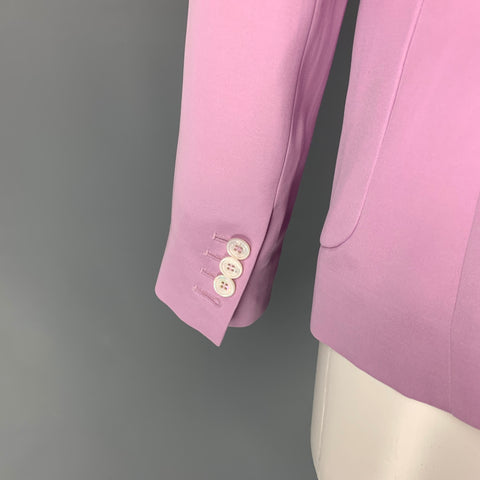 DSQUARED2 Talla 4 Chaqueta de algodón de seda lavanda Blazer