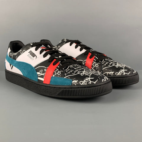 PUMA x Shantell Martin Size 10 Black White Leather Sneakers