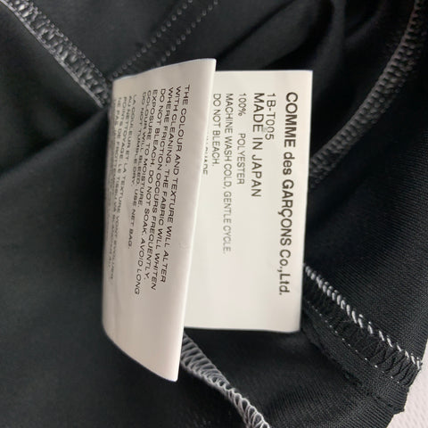 COMME des GARCONS Size XL Black & White Two Toned Polyester T-shirt