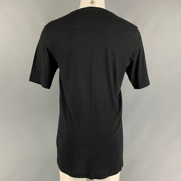 FAITH CONNEXION Talla XS Camiseta negra de algodón liso con cuello redondo