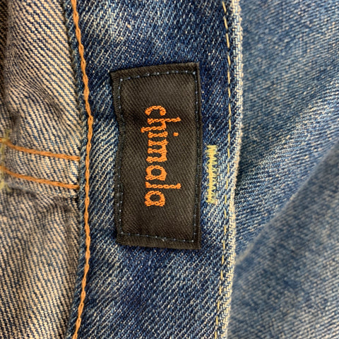 CHIMALA Taille 31 Indigo Wash Selvedge Denim Zip Fly Jeans