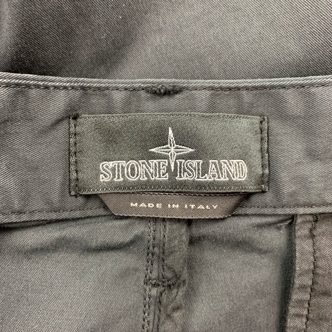 STONE ISLAND Shadow Project Size 34 Black Cotton Blend Zip Fly Casual Pants